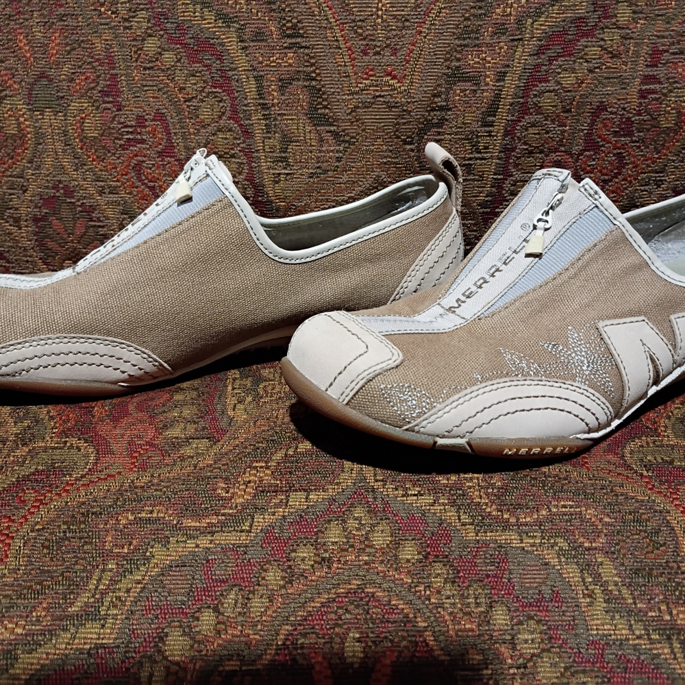 Merrell Beige and White Women's Sneakers